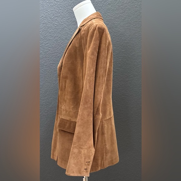 GAP - Leather Suede Jacket/Blazer, vintage 90s - Picture 7 of 17